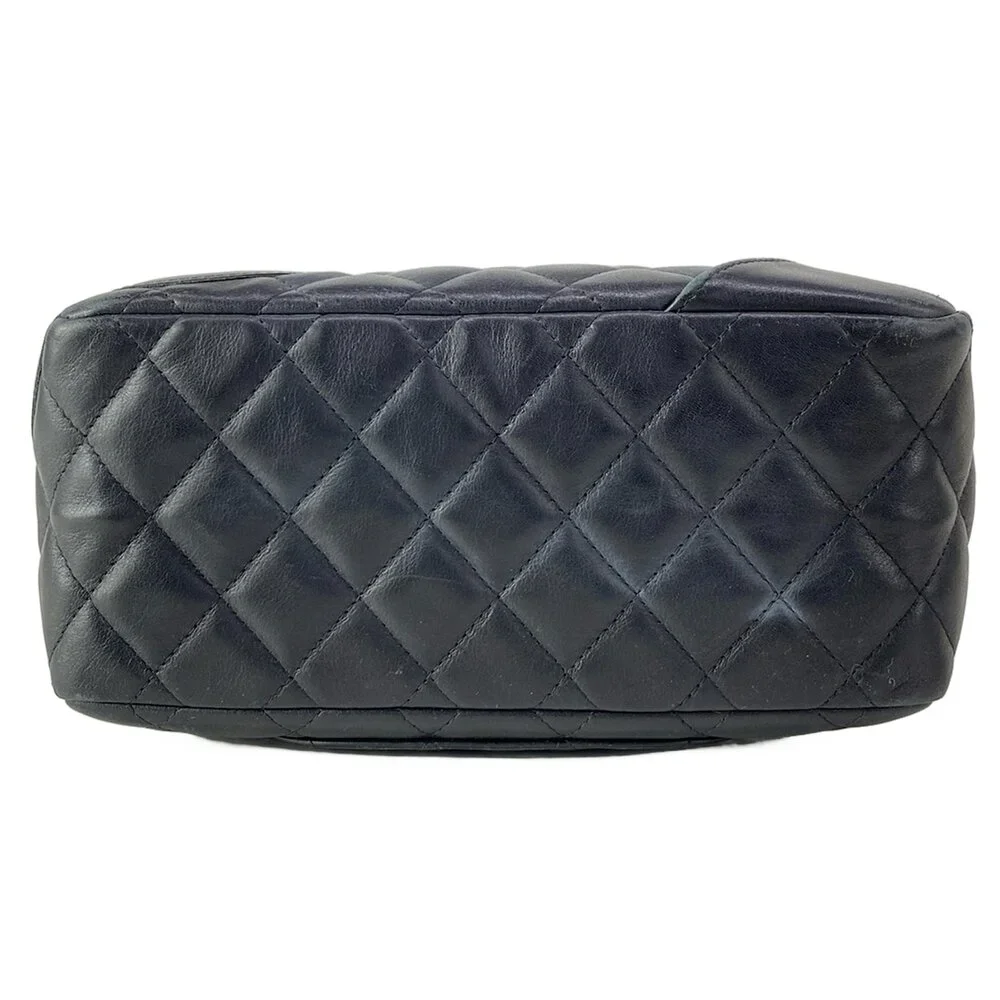 Chanel Cambon Mini Bowling Bag Handbag A29792 Lambskin Patent Leather